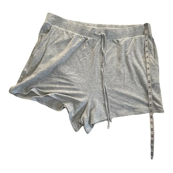 Women’s EXPRESS Super High Waisted Soft Drawstring Shorts Size XL 05 Grey - Picture 4 of 9